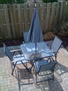 Our patio furniture